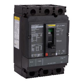 Schneider Electric Molded Case Circuit Breaker; 3-Pole; 60A; 600VAC/250VDC; 35kA @ 480VAC; Lugs - Both Ends; UL 489